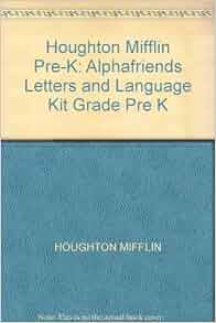 Amazon.com: Houghton Mifflin Pre-K: Alphafriends Letters and Language ...