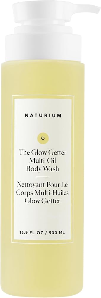 Naturium The Glow Getter Multi-Oil Body Wash, 16.9 fl oz | Nourishing Gentle Cleanser, Dissolves Impurities, Hydrating Base P