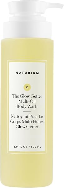 Naturium The Glow Getter Multi-Oil Hydrating Body Wash, Gentle Cleanser, 16.9 oz