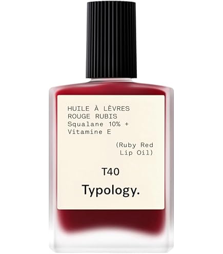 Amazon.com: Typology Tinted Lip Oil - Shade 1 Ruby Red