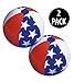 American Patriotic Beach Ball (Set of 2) 4th of July Decorations