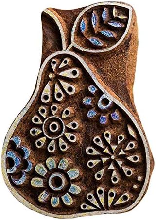 Hand Carved Guava Wooden Printing Block Stamp Indian Print Textile Fabric Border