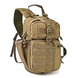 Tactical Assault Sling Pack Military Molle Hunting Range Shoulder Sling Bug Out Bag Backpack Daypack Khaki