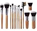 EmaxDesign 12 Pieces Makeup Brush Set Professional Bamboo Handle Premium Synthetic Kabuki Foundation Blending Blush Concealer Eye Face Liquid Powder Cream Cosmetics Brushes Kit With Bag primary