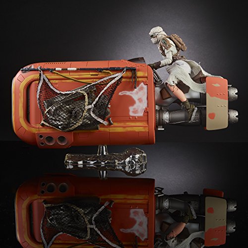 Star Wars The Black Series Rey's Speeder (Jakku) and Figure