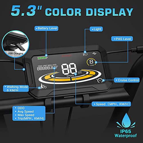 Fucare Electric Bike,Gemini/Gemini X Dual Samsung Battery 30AH,750W 48V
