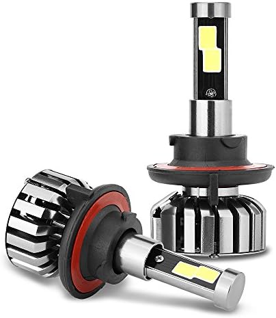 LightingRoad LED Headlight Bulbs Conversion Kit Cob 80w 8000lm 6000K Cool White,50000 HOURS,1 Yr Warranty. (H13)