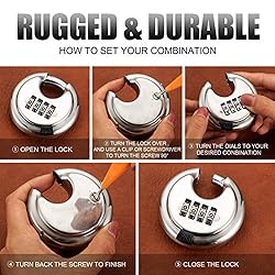 Rohuis Round Combination Lock, Uncuttable