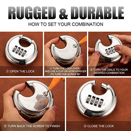 Rohuis Combination Disc Lock 4 Digit Waterproof Outdoor Combination