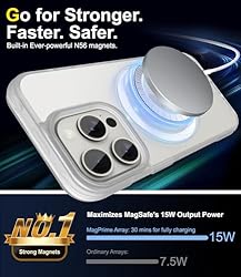 SUCGLES for iPhone 15 Pro Case with MagSafe