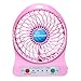 Magicooler Mini Fan Pocket Size 4-inch Vanes 3 Speeds Electric Portable Mini fan Desktop Fan Battery/ USB Powered Laptop PC Mute Cooler Cooling Operated Cool Cooler Fan Beat Heatwaves Pefect For Outdoor /Hiking/ Camping /Daily use (PINK)