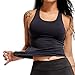 YOFIT Sexy Yoga Tank Tops Backless Vest Removable Pad Open Back Workout Sleeveless Shirts