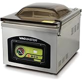 VacMaster VP220 Chamber Vacuum Sealer &ndash; Commercial Vacuum Sealer Machine, 12.25&rdquo; Seal Bar for 12&rdquo; x 15&rdquo; Bags, Food Vacuum Sealer for Sous Vide, Liquids &amp; Food Storage, Maintenance-Free Air Pump