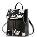 WINK KANGAROO Fashion Shoulder Bag Rucksack PU Leather Women Girls Ladies Backpack Travel bag (Butterfly B)