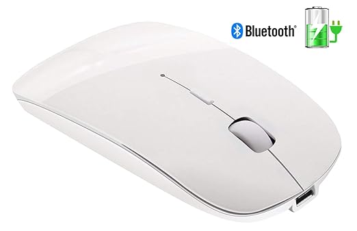 Schlanke wiederaufladbare Bluetooth Wireless Mouse - Tsmine Ultra-Slim Mäuse für Notebook, PC, Laptop, Computer, Windows / An