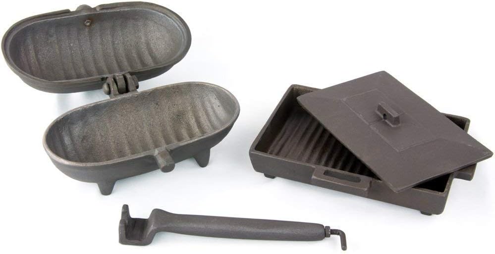Small Cast Iron Potato Cooker & Cast Iron Panini Maker
