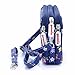 liangdongshop Women's 3 Layers Zipped Cell Phone Wrist Handbags Clutch Crossbody Purse Colorful (model 3)