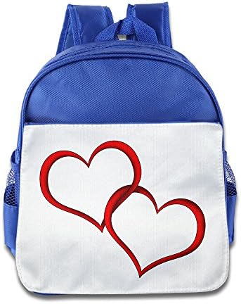 Alexander Maia Red Hearts Unisex Exercising Kid's Canvas Bag School Sport Bags Shoulder Backpacks Mini Backpack Schoolbag Preschool Kindergarten Bag