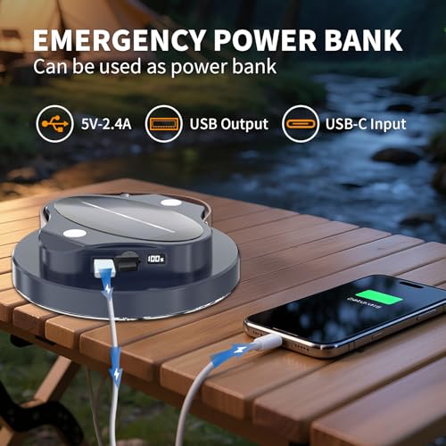 5000LM Portable LED Flashlight, 30W Rechargeable Flashlight with Magnet, IPX4 Waterproof, Tent Lights, Power Failure, Emergency Survival Kits, Snowstorm