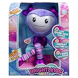 Brightlings, Interactive Singing, Talking 15" Plush, by Spin Master - Purple