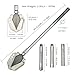KEJIH 30-38 Inch Length Foldable and Heavy Duty Military Shovel and Pickax with Tactical Waist Pack for Camping Hiking