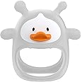 Teething Toys for Babies 0-6 Months, Never Drop Silicone Baby Teether, Hand Pacifier for Sucking, Soothing Pain Relief, Chew Toy, Teething Mitten for Newborn - Transparent