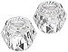 Delta Faucet H61 Knob Handles for 2-Handle Roman Tub Faucets, Clear (sold in pairs)