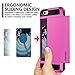Vofolen Case for iPhone 6 Plus Case iPhone 6S Plus Case Wallet Impact Resistant Anti-Scratch Protective Shell Shockproof Rubber Bumper Cover Card Slot Holder Case for iPhone 6 Plus 6S Plus - Pink