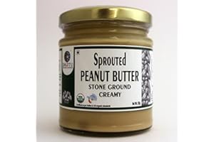 DHATU Organic Sprouted Peanut creamy natural butter Pure Indian taste cuisine Indian food - Quick cook, good for health 150g