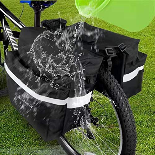 Ationgle Bike Bag Bicycle Trunk Bag Waterproof Bike Saddle Bags for Rear Rack 1025L Extensible
