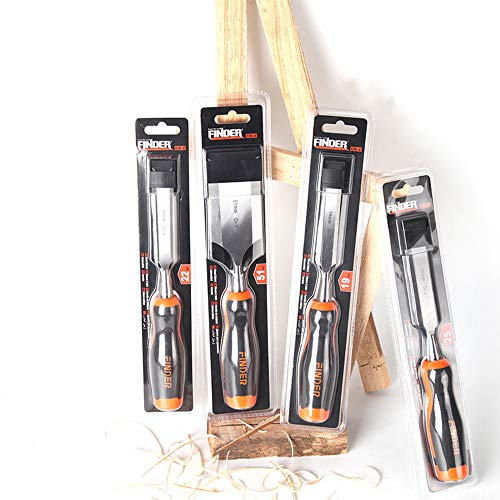 FINDER Wood Chisel Set with Hammer End for Woodworking, Carving,6-Piece