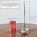 Newness Small Slotted Spoon, Integral Forming Skimmer Cooking Spoon, 304 Stainless Steel Strainer Ladle with Vacuum Ergonomic Handle for Kitchen, [Rustproof & Durable], 11.61 Inches