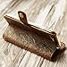 EXTRA STUDIO Genuine Italian Leather Case for iPhone 8 / iPhone 7（4.7 inch） Wallet Case Handmade Luxury Retro Classic Cover Slim Wristlet Tooled Flower Brown