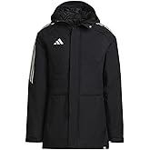 adidas Soccer Condivo 22 Stadium Parka Jacket - Water-Repellent, Adjustable Hood and Cuffs,100% Recycled Materials