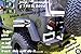 Fits Jeep Tj Wrangler Black 2 Pc Diamond Plate Rear Body Armor Corner Guard Kit