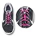 Sport Freak USA No Tie Shoelaces | Elastic and Reflective Laces with Lock for Athletes, Adults and Kids | Replacement Shoe Strings for Running, Tennis and Golf (Pink)