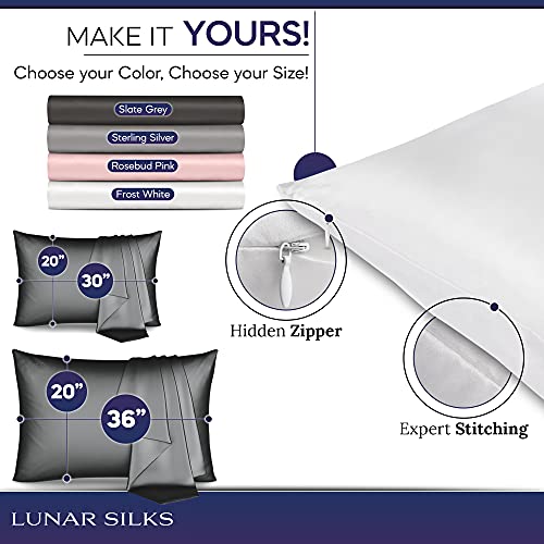 Lunar Silks Highest Grade 6A 100 Pure Mulberry Real Silk Pillowcase