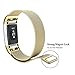 Fitbit Charge 2 Bands Metal, Akale Milanese Loop Stainless Steel Bracelet Smart Watch Strap with Unique Magnet Lock for Fitbit Charge 2 Replacement Wristbands Large Small Gold