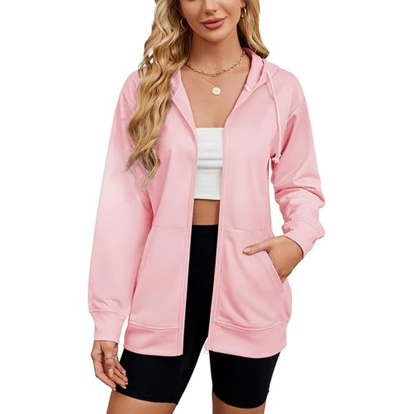 Women's Brazil Graphic Zip Up Sweatshirt Jacket - Long Sleeve Casual Loose Fit Aesthetic Outerwear With Pockets - View #9