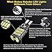 Nakobo 921 912 906 LED Bulb 1000 Lumens 45-EX Chipsets Error Free 902 904 T15 W16W LED Bulbs for Back Up Lights Reverse Lights, Xenon White 6000K