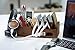 Wood Multi Device Organizer for Using with Multiple USB Charging Station Like Anker, RAVPower, Poweradd USB Chargers for Smartphones and Tablets from UATech (Dark)