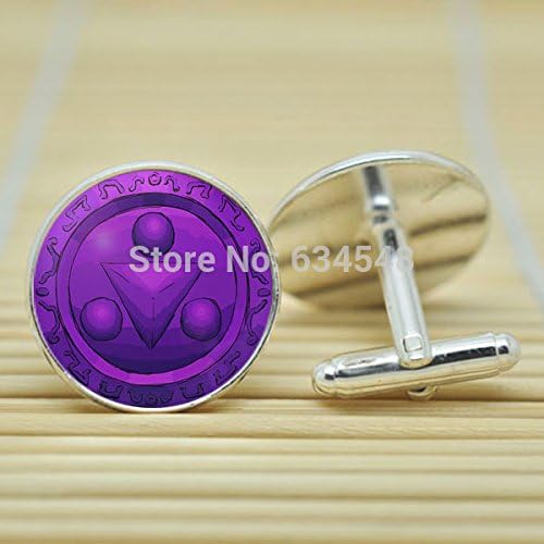Pretty Lee Shadow Medallion Legend Of Zelda In Silver Cufflinks Glass Cabochon Cufflinks C3228