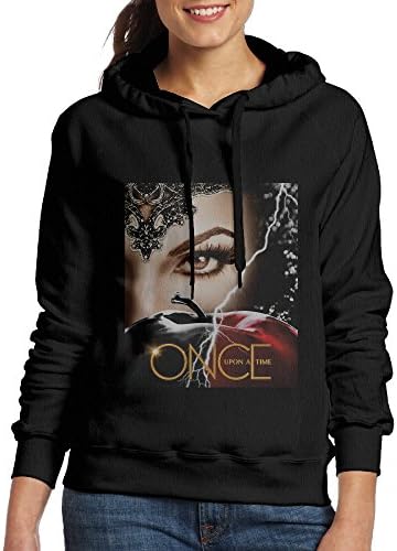 Once Upon A Time Women's Pullover Hooded Hoodie Sweatshirt Black