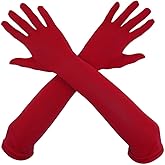 Aniler Unisex 18" Elbow Length Full Finger Costume Party Stretchy Gloves