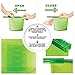 Rosemera Silicone Reusable Food Storage Bags | Preservation Of Fruits, Vegetables, Meats| Airtight Seal, Leak-proof, Keeps Food Fresh| Freeze, Steam, Boil, Microwave| Versatile Kitchen Utensil