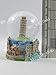 Vintage Snow Globe Water Art Glass Paper Weight Dome Holder 3D Resin Italy Souvenir Gift 001