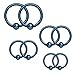 BodyJ4You Captive Bead Piercing Ring Kit 16G Stainless Steel Nose Tragus Lip Nipple Belly Rings 8PC