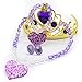 Princess Accessory Dress Up Set,Shoes Necklace Earrings and Tiara Set,Fashion Beauty Set for Girls (Pur)