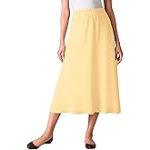 Woman Within Plus Size 7-Day Knit A-Line Skirt