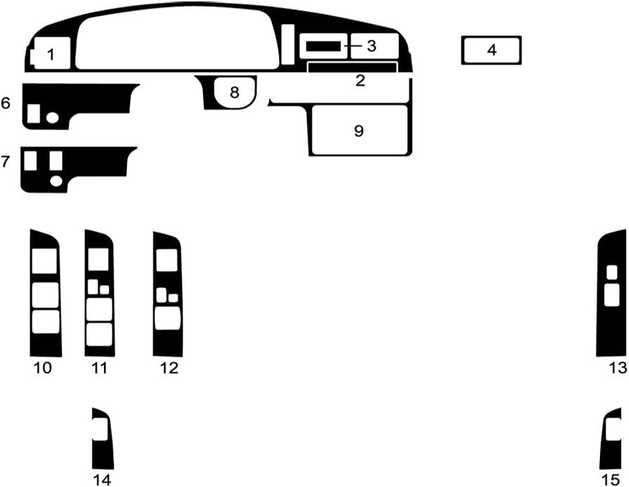 Rvinyl Rdash Dash Kit Decal Trim for Toyota Pick Up 1990-1995 - Chrome (Purple)